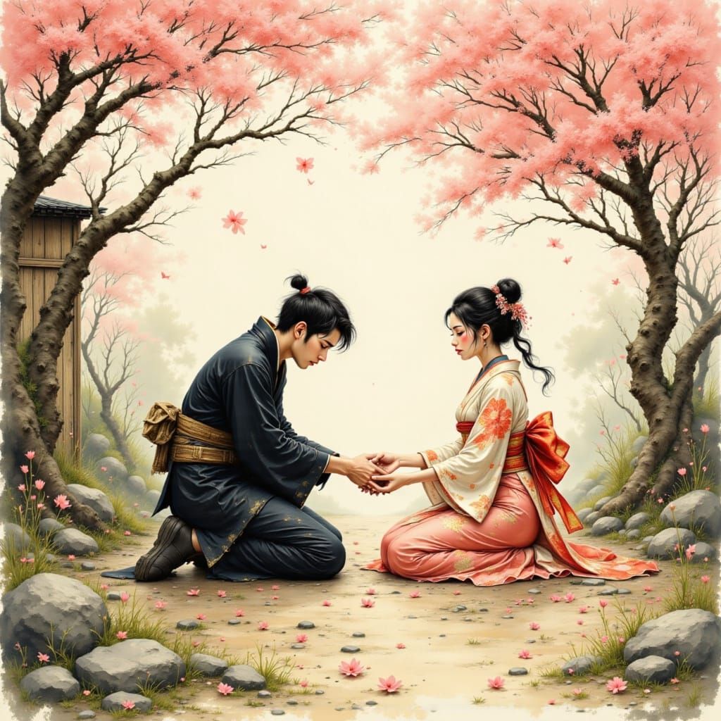 Japanese Princess and Village Youth Share Moment