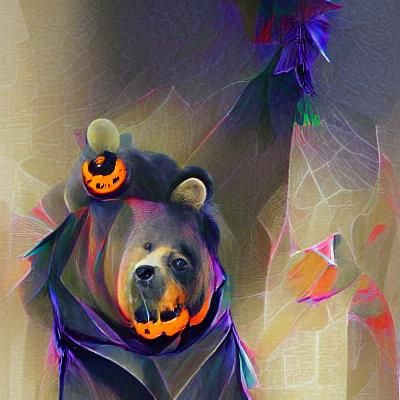 Bear Ready for Halloween