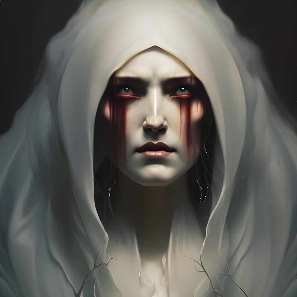 Ethereal Banshee Portrait in Hyperrealistic Detail