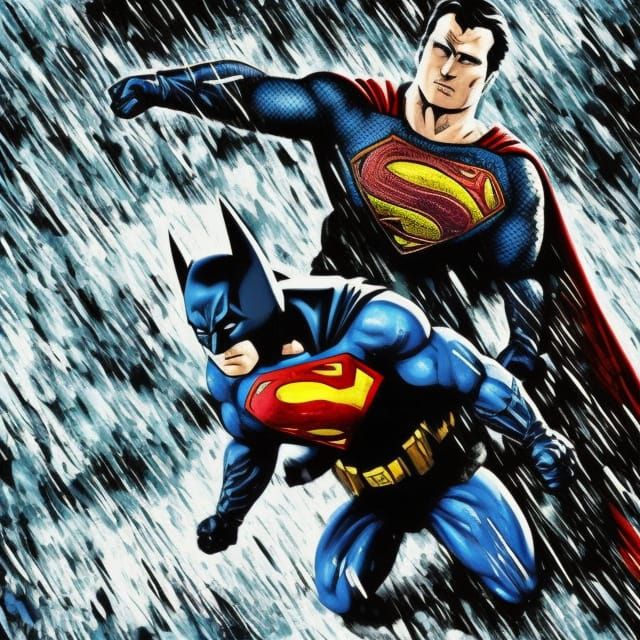 Batman Versus Superman: Hyperdetailed Anime Action