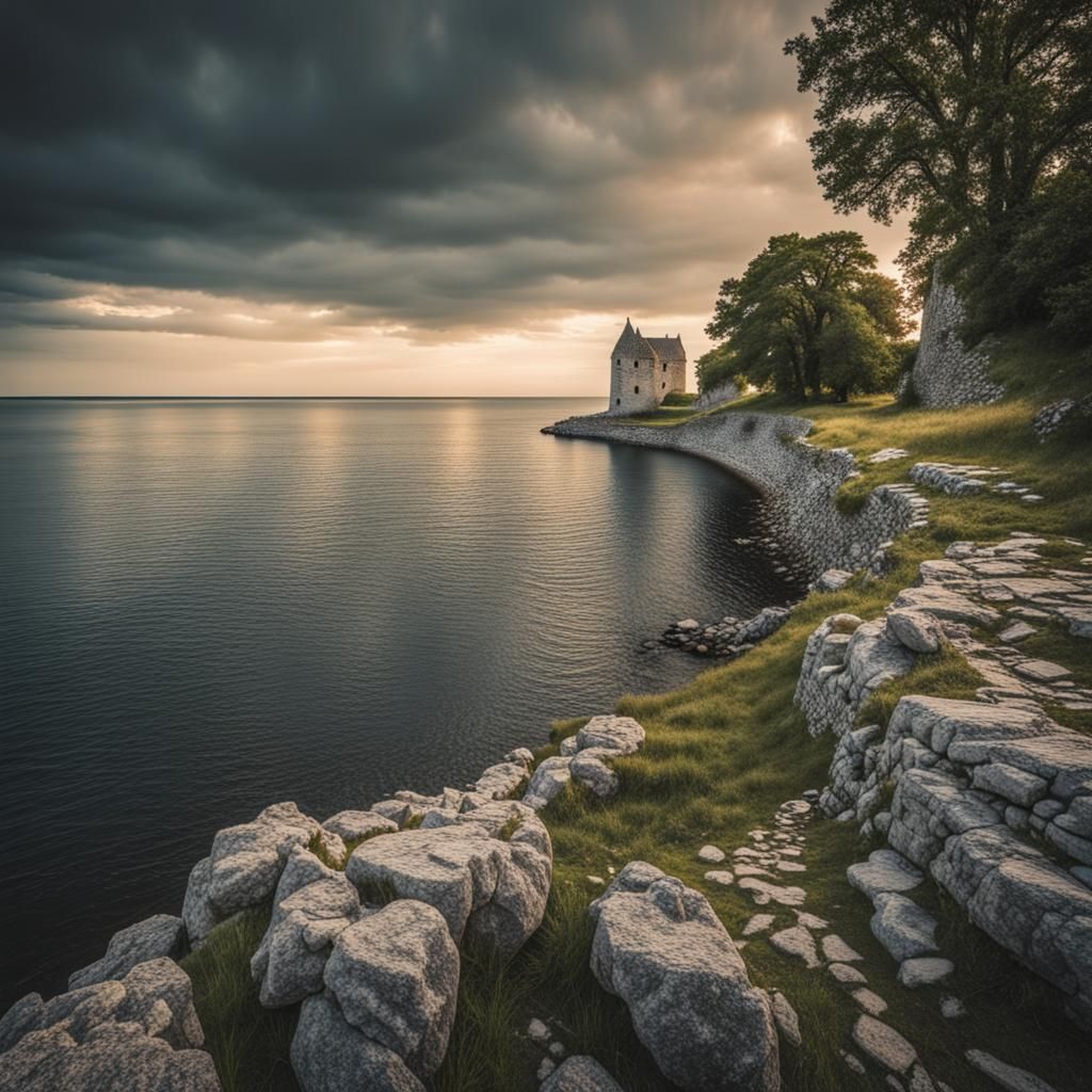 Medieval Gotland Island: Epic Cinematic Digital Art