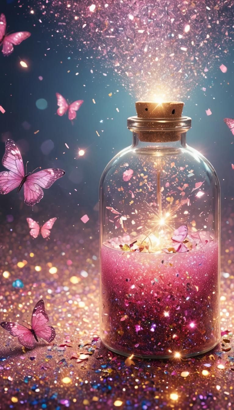 Sparkling Glittering Scene in 32K Resolution