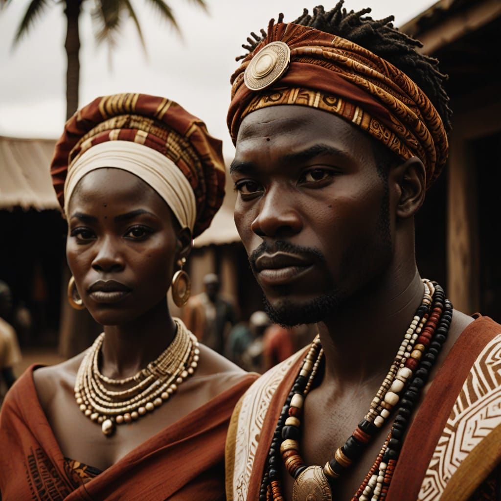 Serious African Royalty in Cinematic Portraiture
