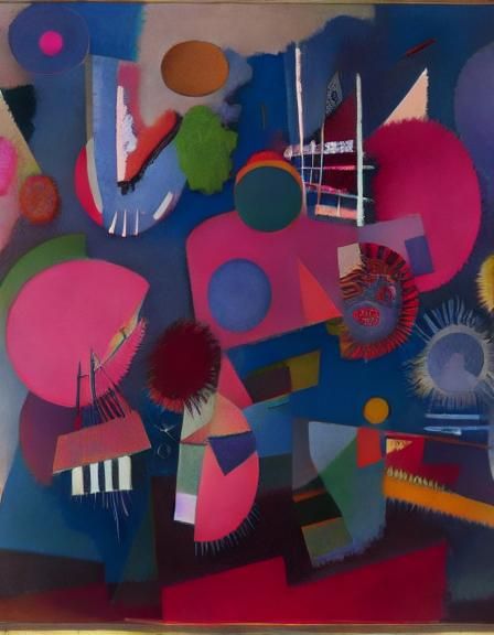 Abstract Alchemical Impasto in Expressionist Style