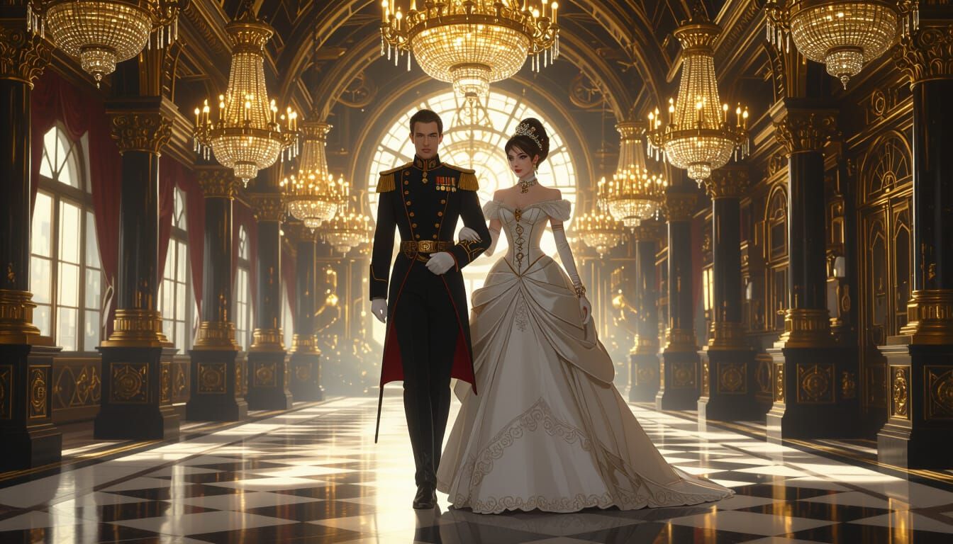 Steampunk Royal's Dual Identity in Clockwork Ballroom