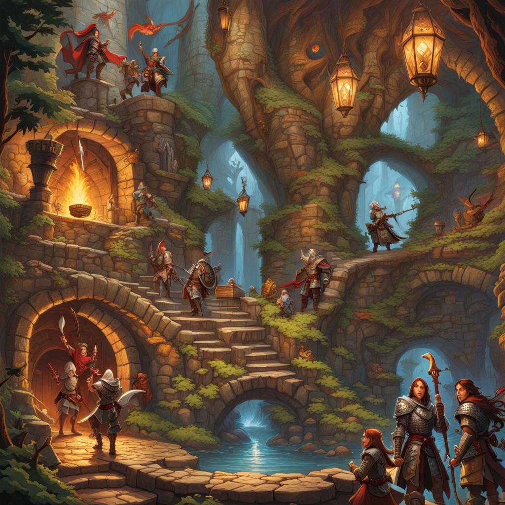 Dungeons & Dragons 5E Jigsaw Puzzle Art