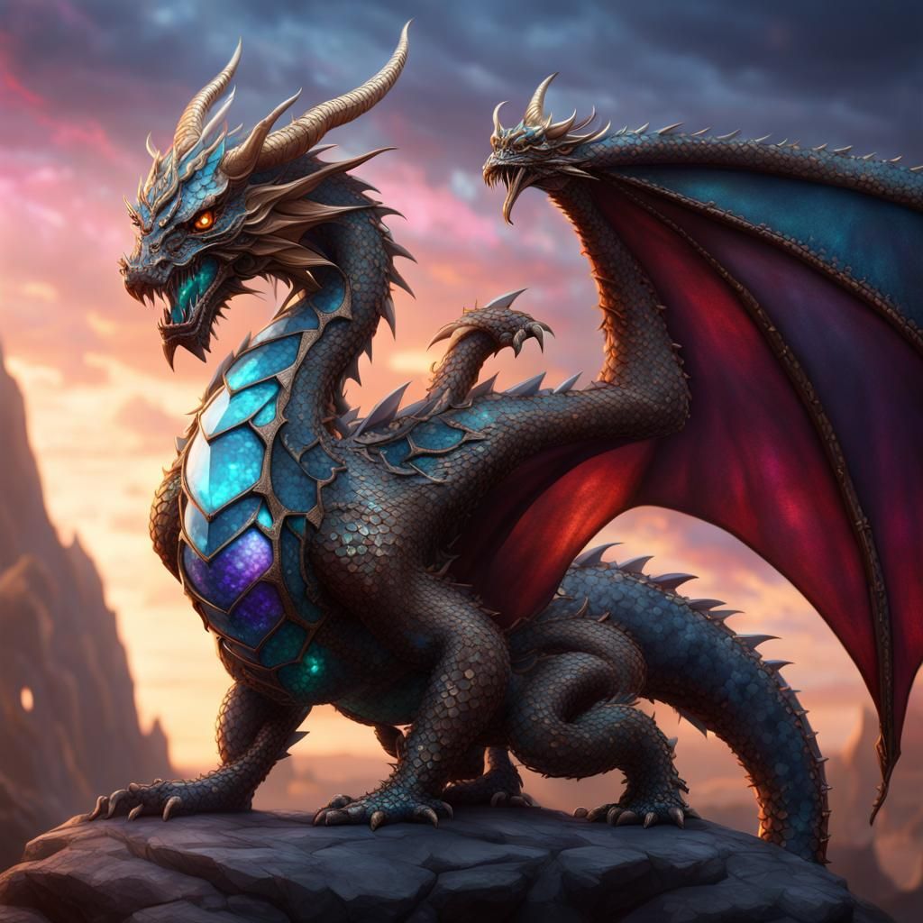 Gemstone Dragon Fantasy Concept Art