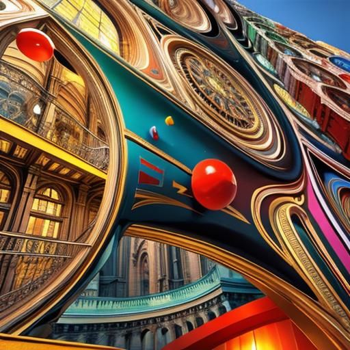 Photorealistic Escher-Inspired 3D Masterpiece