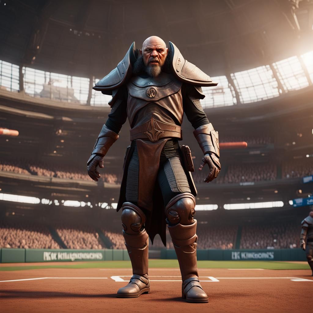 Klingons vs Mandalorians Baseball Game in 3D