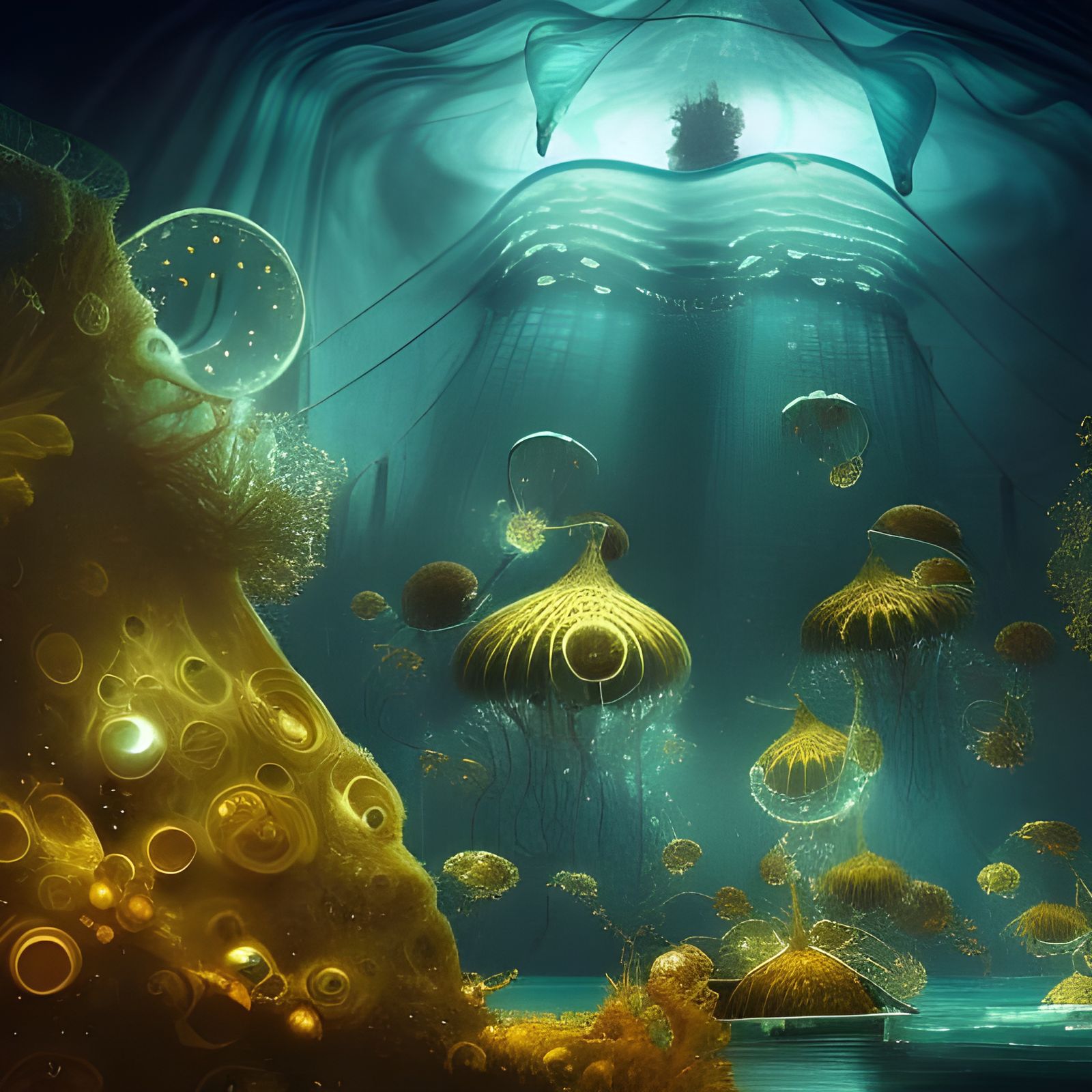 Nautilus City: Hyperrealistic Gothic Dreamscape