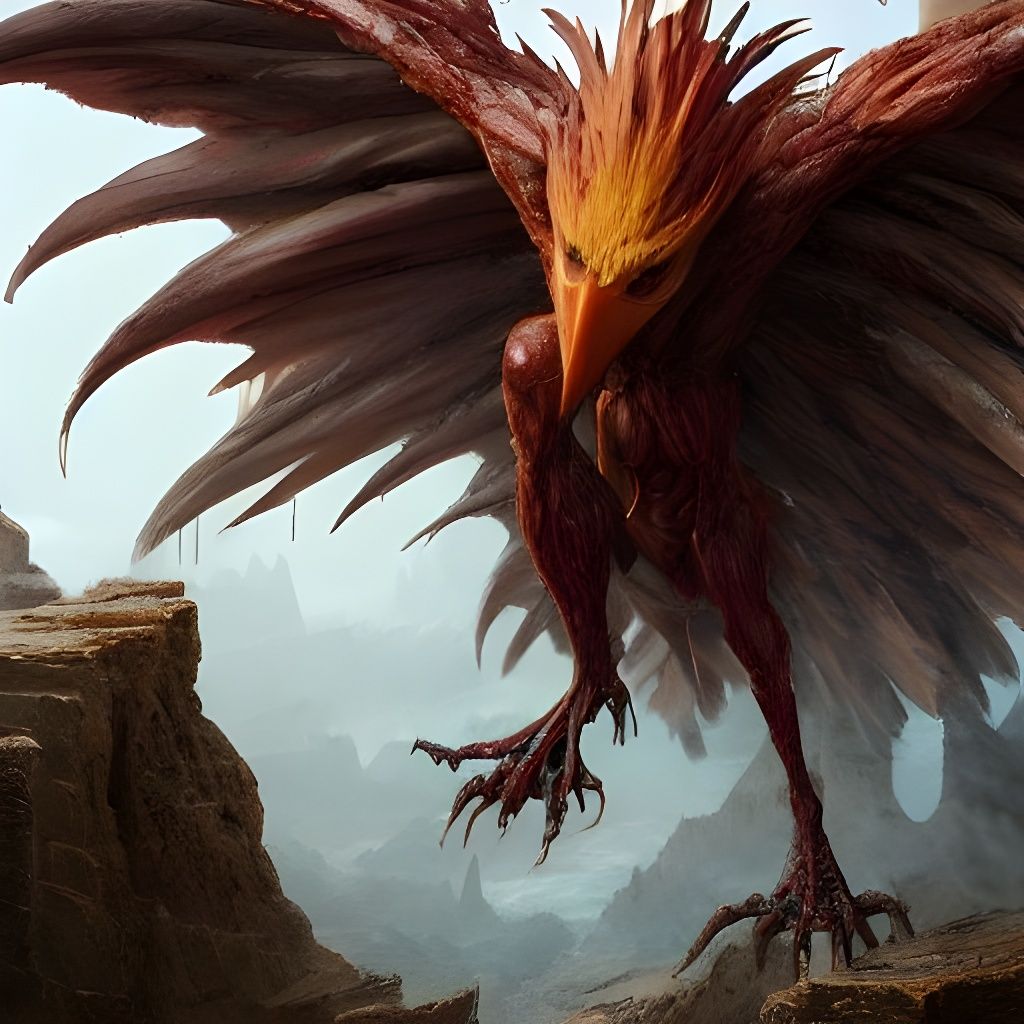 Hyperdetailed Fearow Concept Art in Matte Painting Style