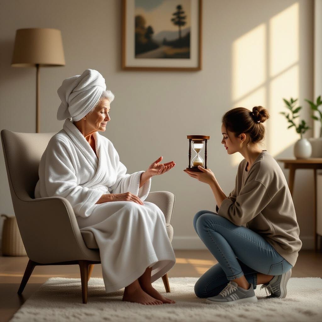 Hourglass Offering in Minimalist Modern Interior