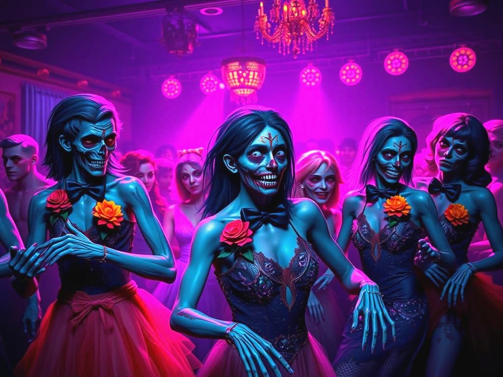 Zombie Prom Night Fantasy Art