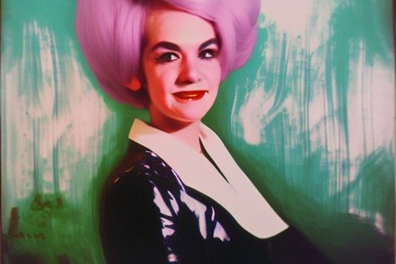 1960s Punk Fashion in Post-Impressionist Style