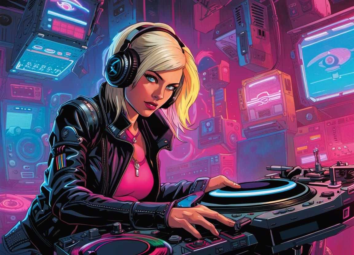 Cyberpunk Neon DJ 4.0