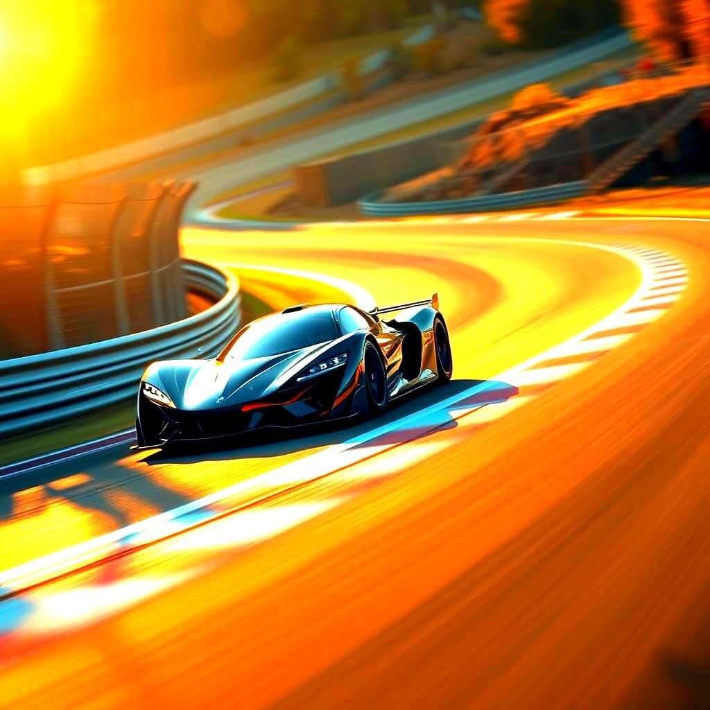 Hypercar Porsche on Racetrack: Professional Photography