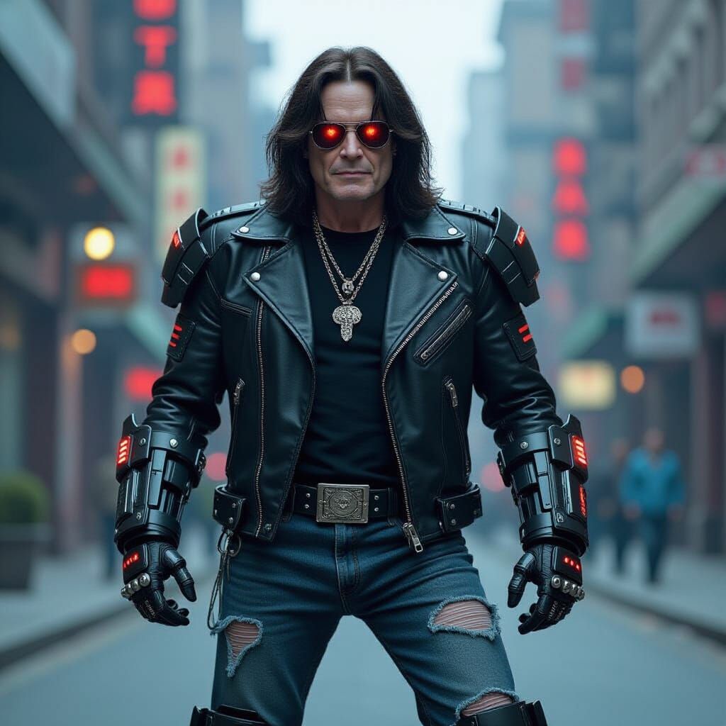 Ozzy Osbourne as Cybertronian in Sci-Fi Style