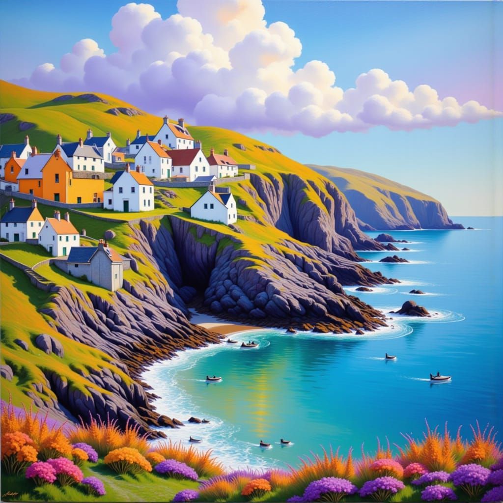 Crovie, Scotland: Impressionist Seaside Village