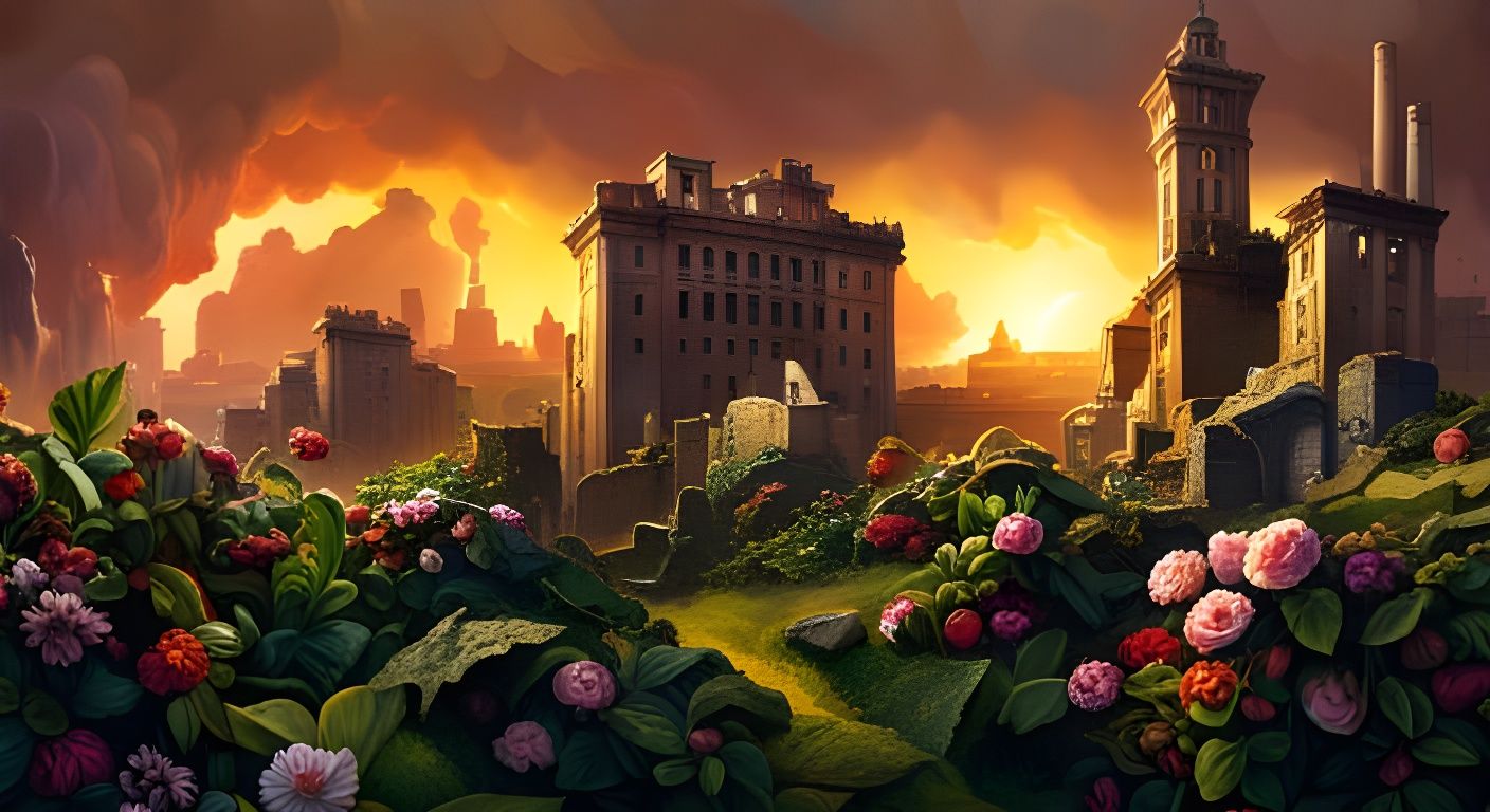 War-Torn City Reclaimed by Nature