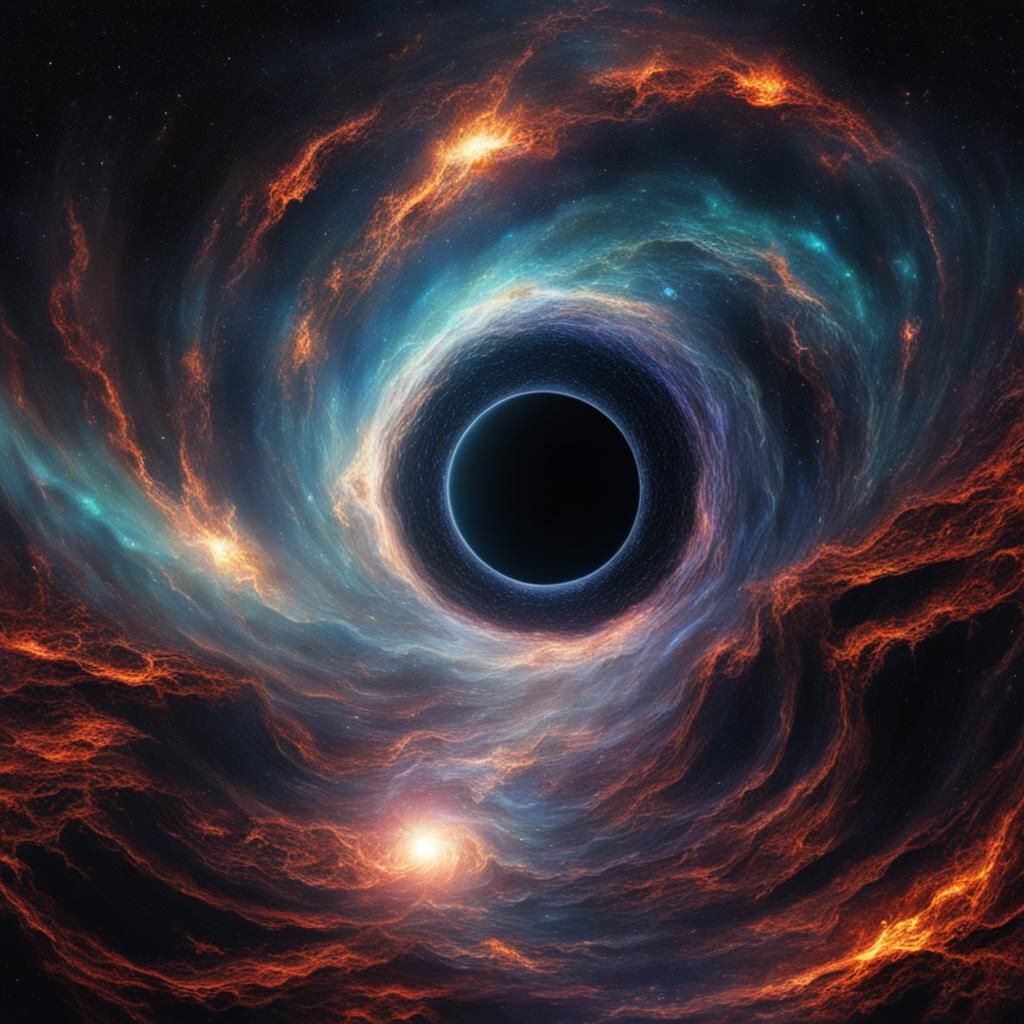 Spacetime Breakdown Near Blackhole in Deep Space