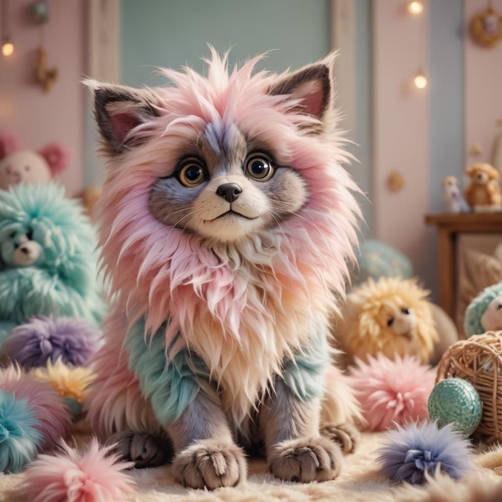 Pastel Babigiz Concept Art in Cozy Room