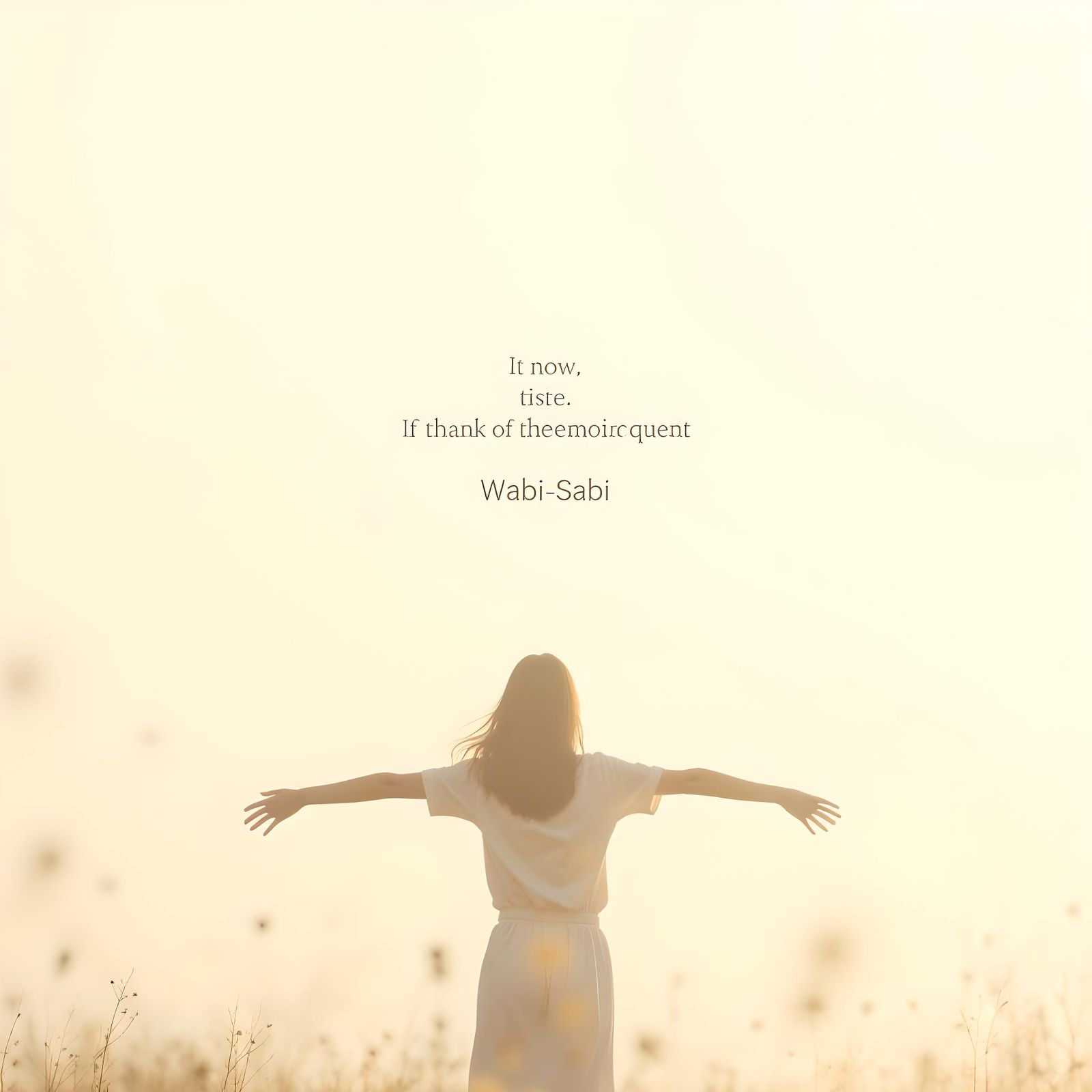 Minimalist Design with Inspirational Text