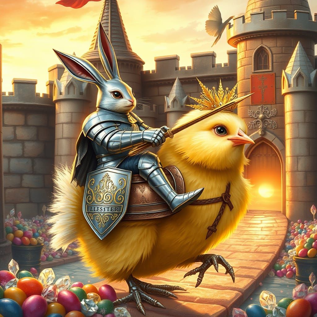 Easter Bunny Knight