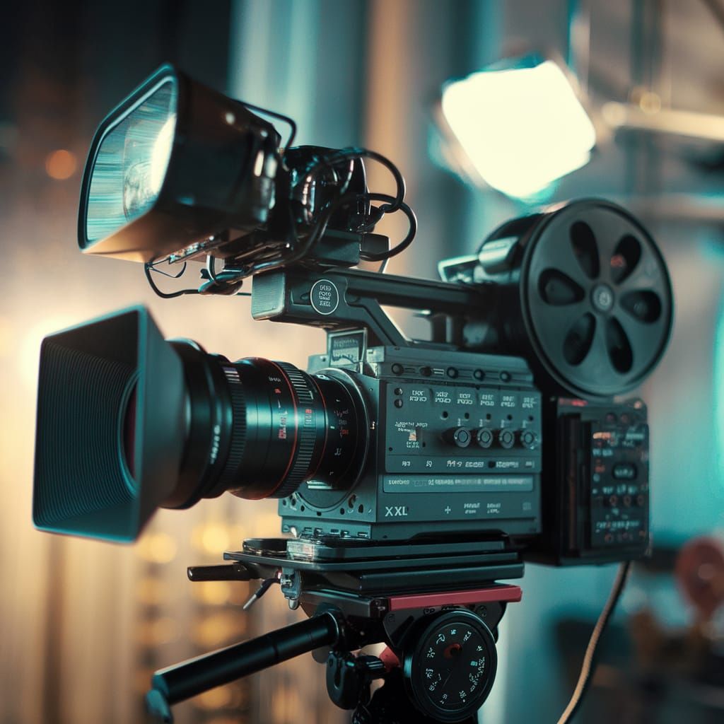 Dramatic Film Still in Cinematic Lighting