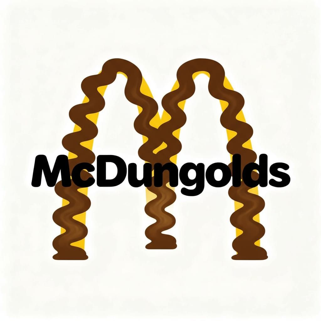 McDungolds Logo Parody with Stink Lines