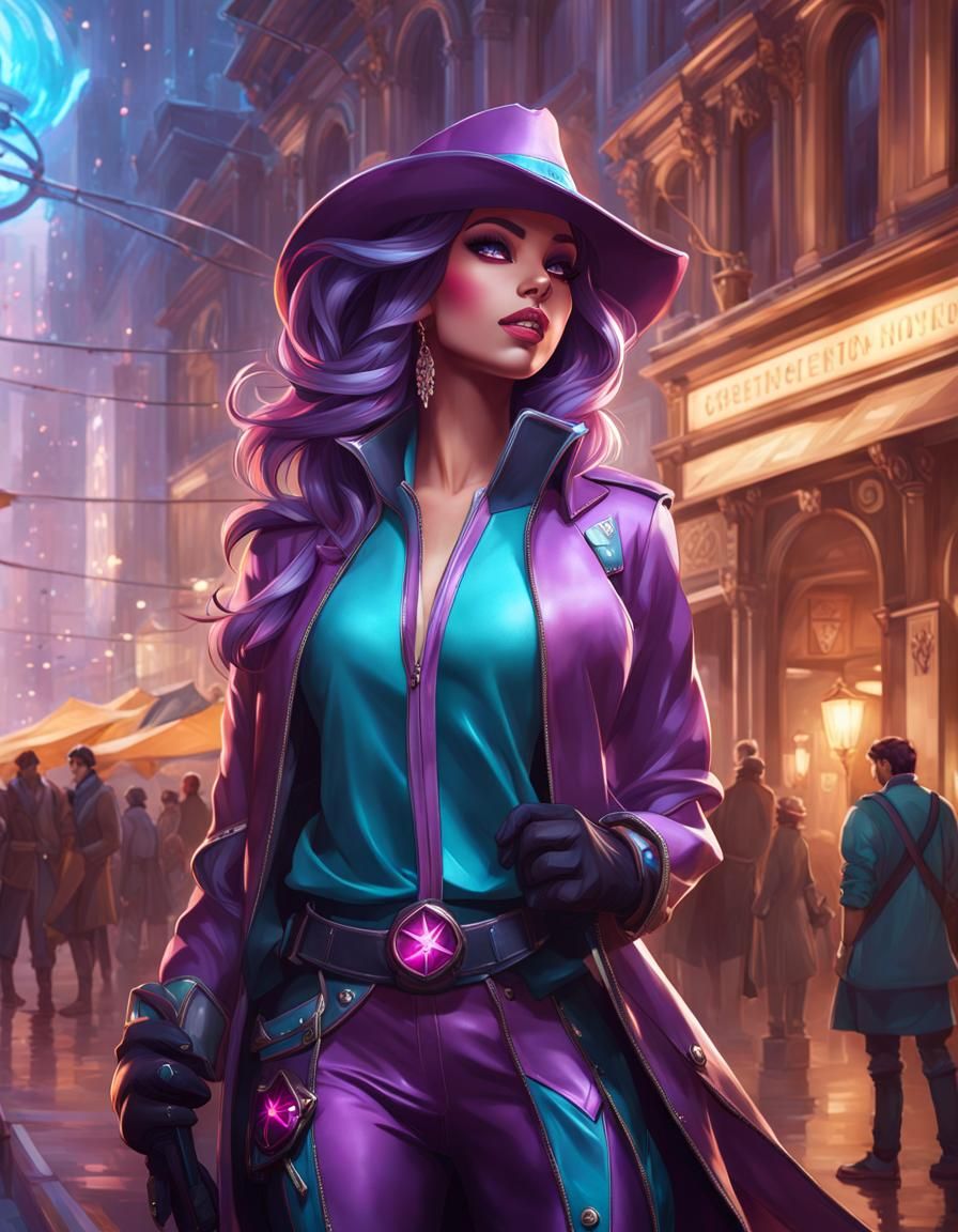 Starlight Glimmer in Hyperdetailed City Portrait