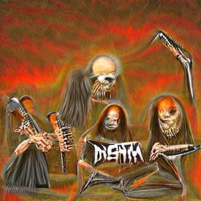 Death Metal Band Performing Live On Stage
