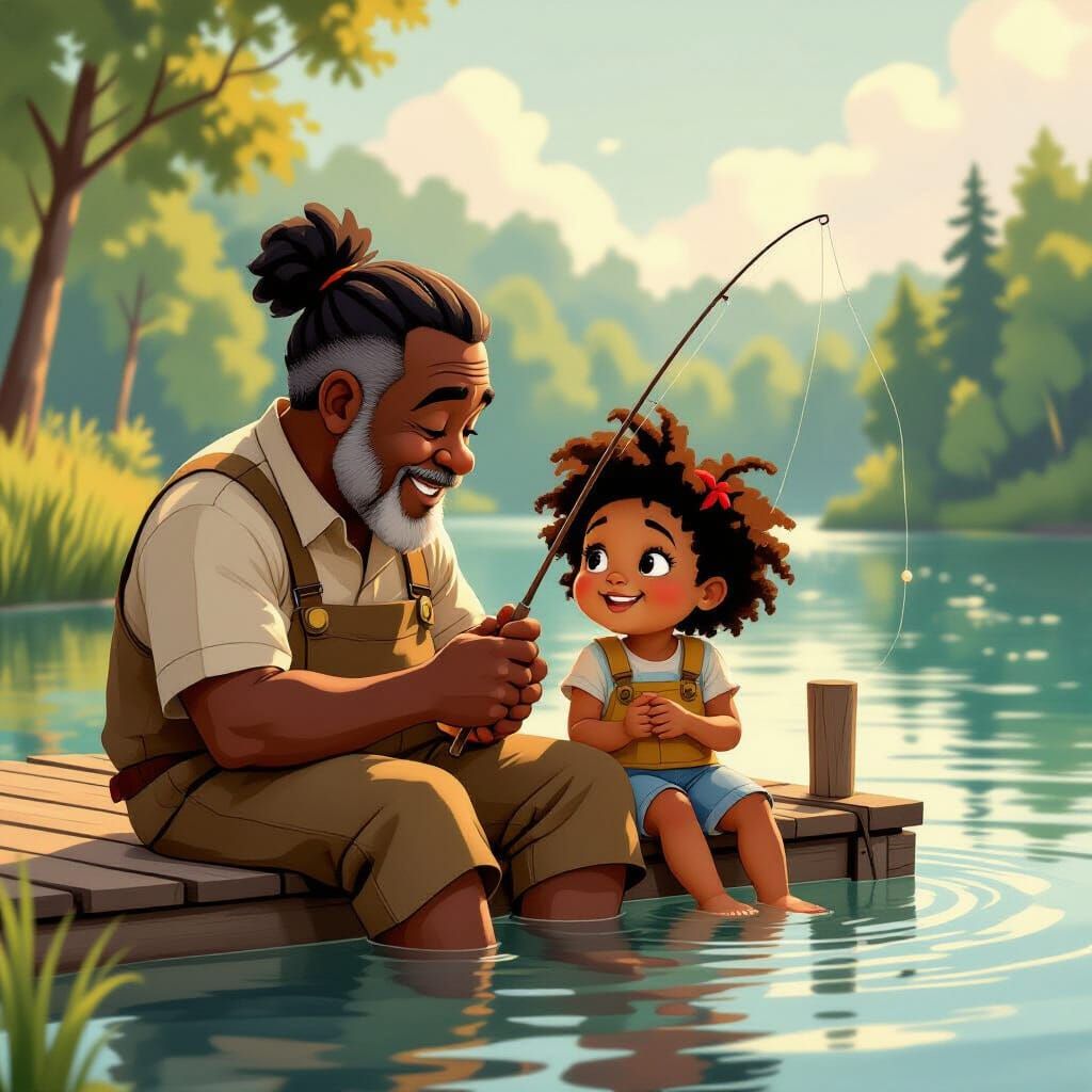Fishing Day: A Heartwarming Generational Bond