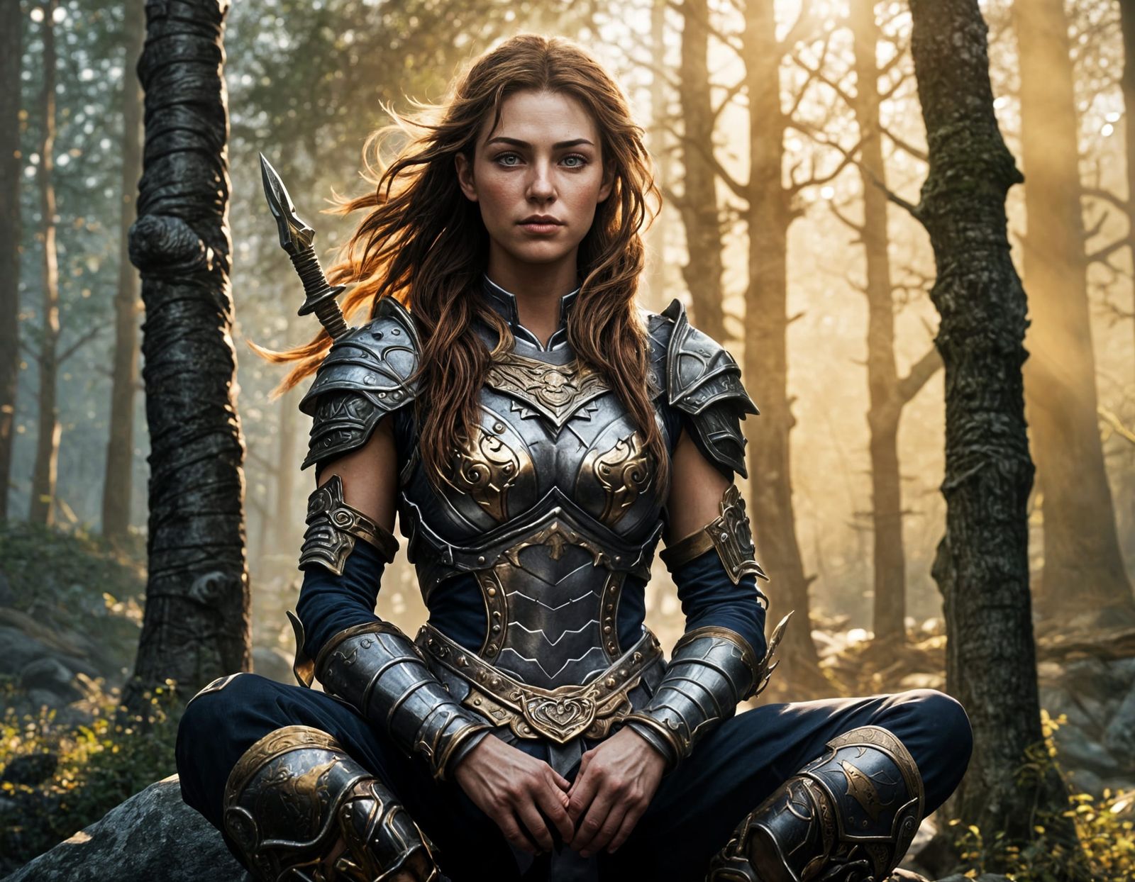 Fantasy Character Portrait in Video Game Style