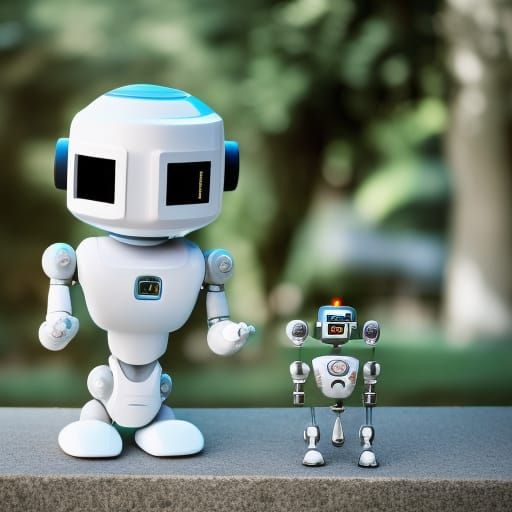 Robot Butler in Mansion: Science Fiction Photography