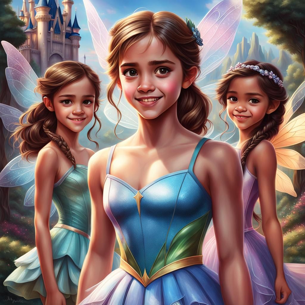Fairytale Disney Fairy Portrait in Hyperrealistic Style
