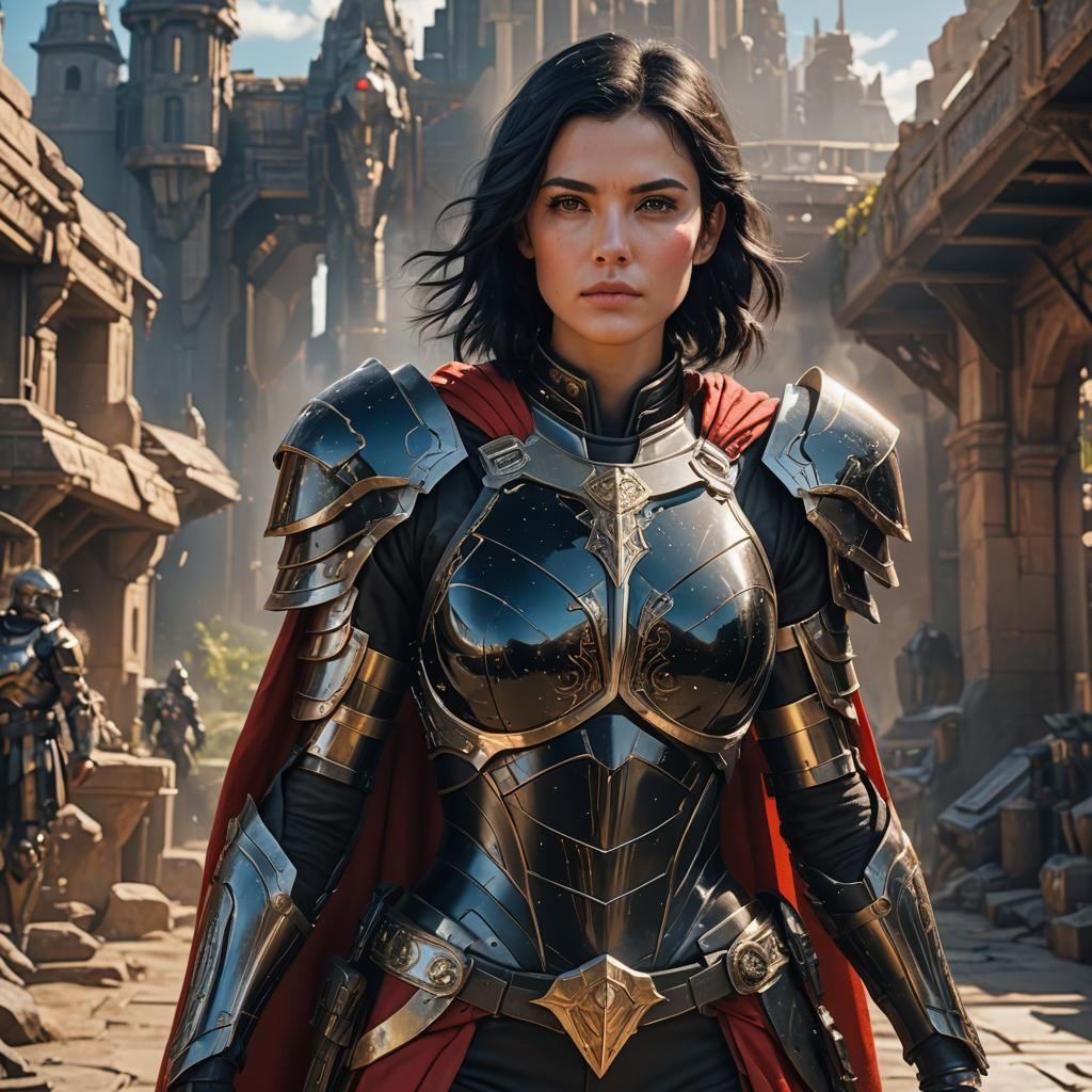 Sci-Fi Warlord in Detailed Matte Painting Style