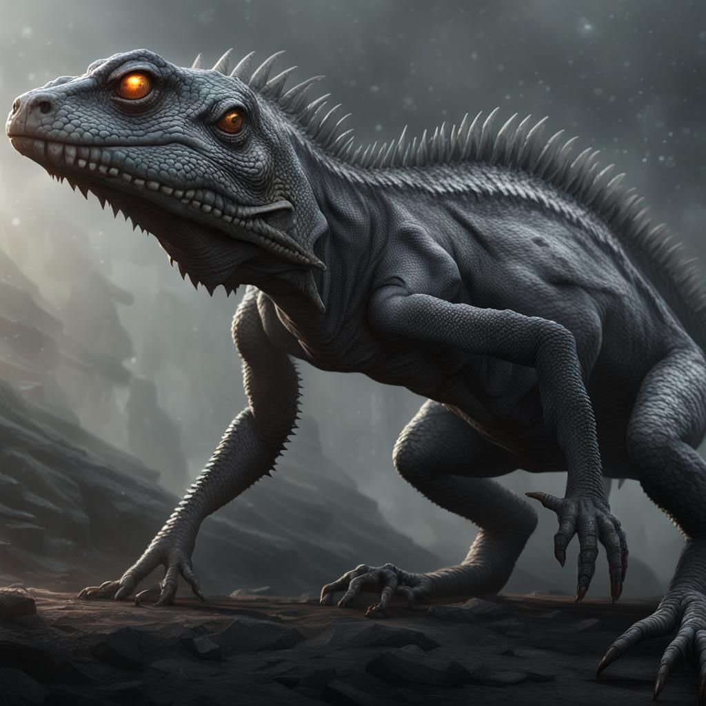 SCP-682 if he was an iguana