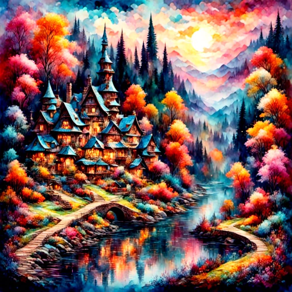 Home seen through mushroom eyes