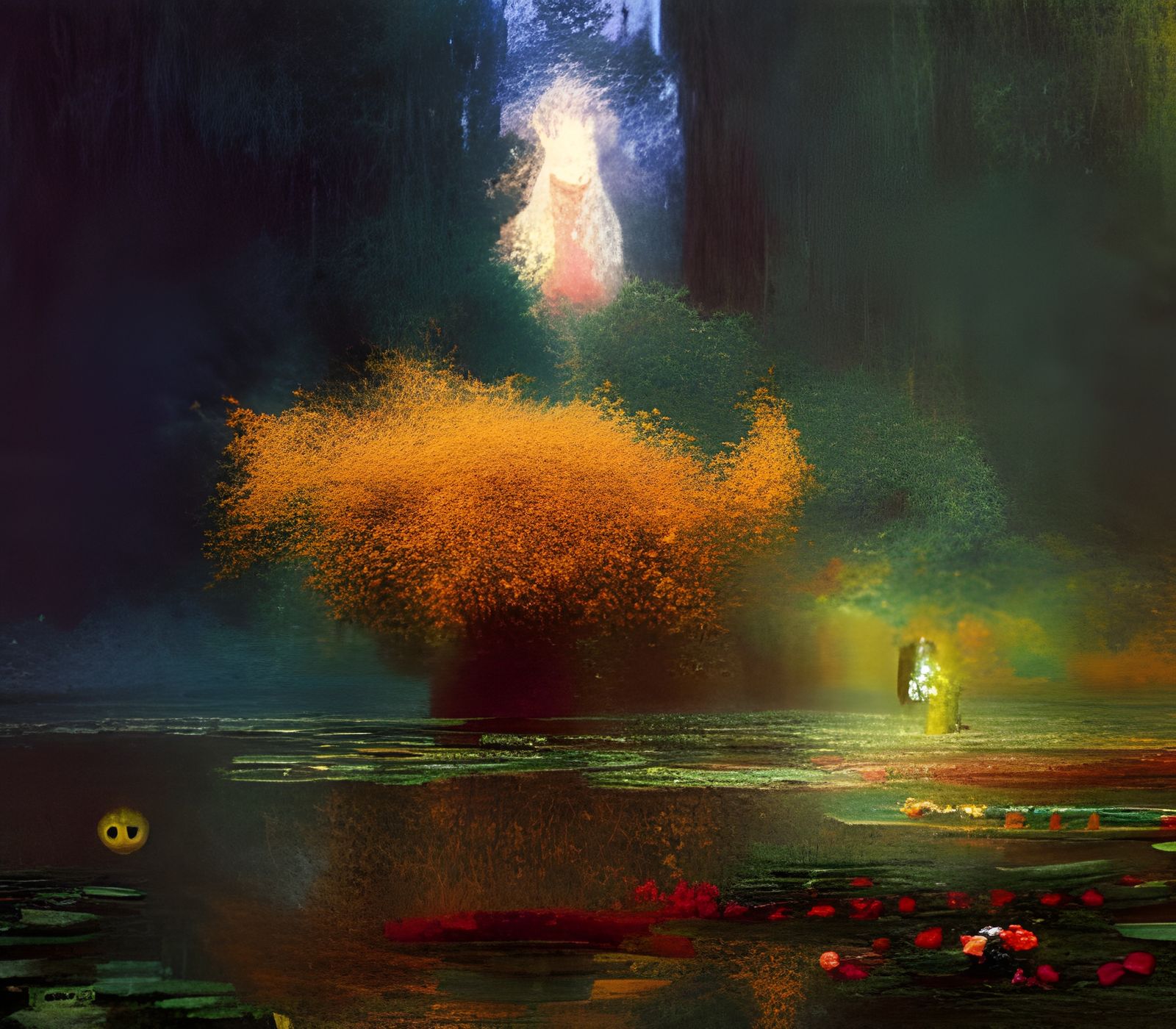 Magical Biopunk Pond Inspired by Summer