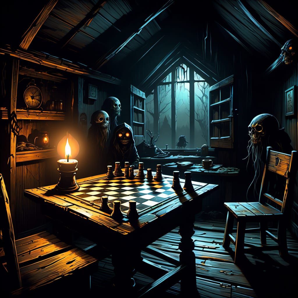 Terrifying Chibi Encounter in a Creepy Abandoned Cabin