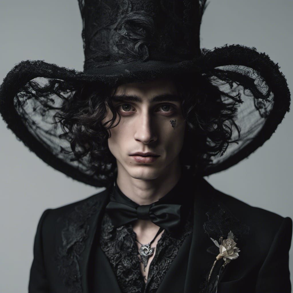 Timothee in Black Lace