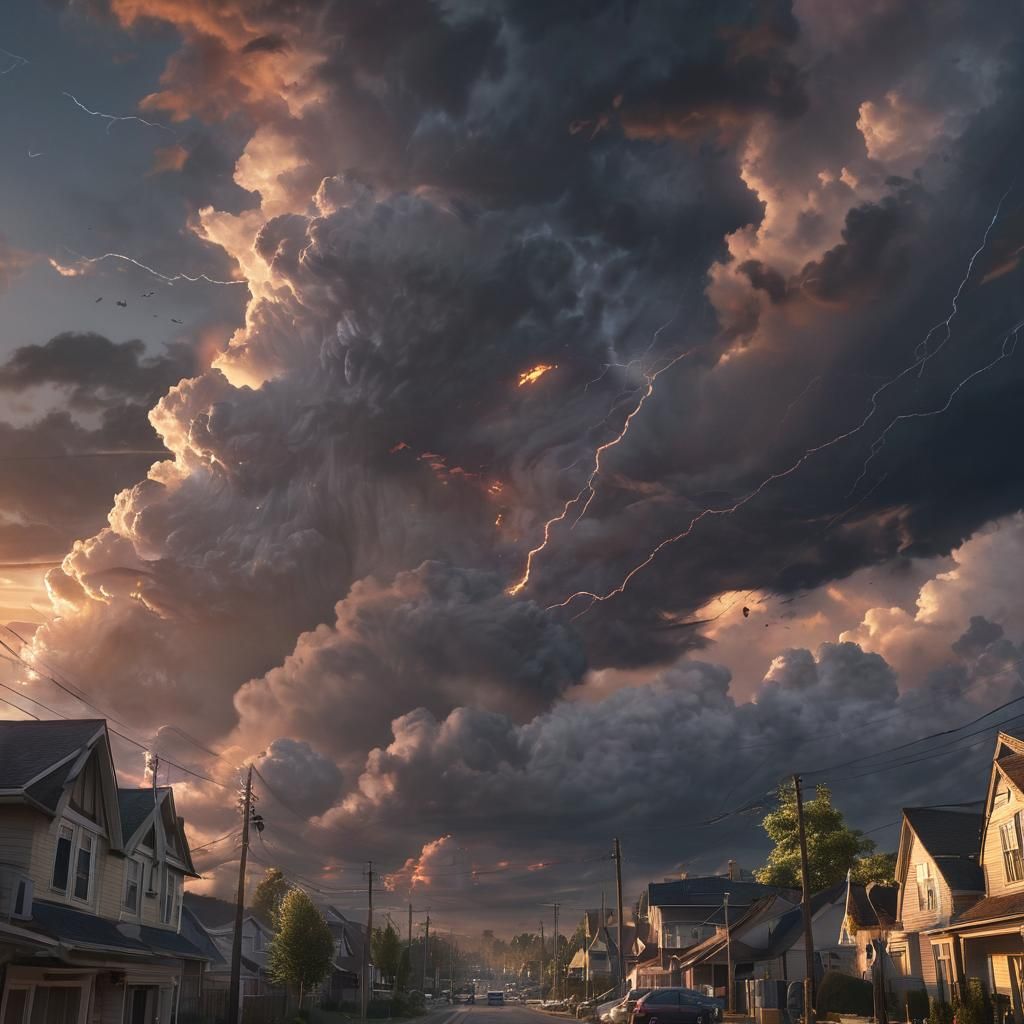 Dramatic Sky Rift Reveals Divine Battle