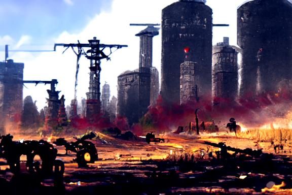 Machines Rise: Post-Apocalyptic Landscape