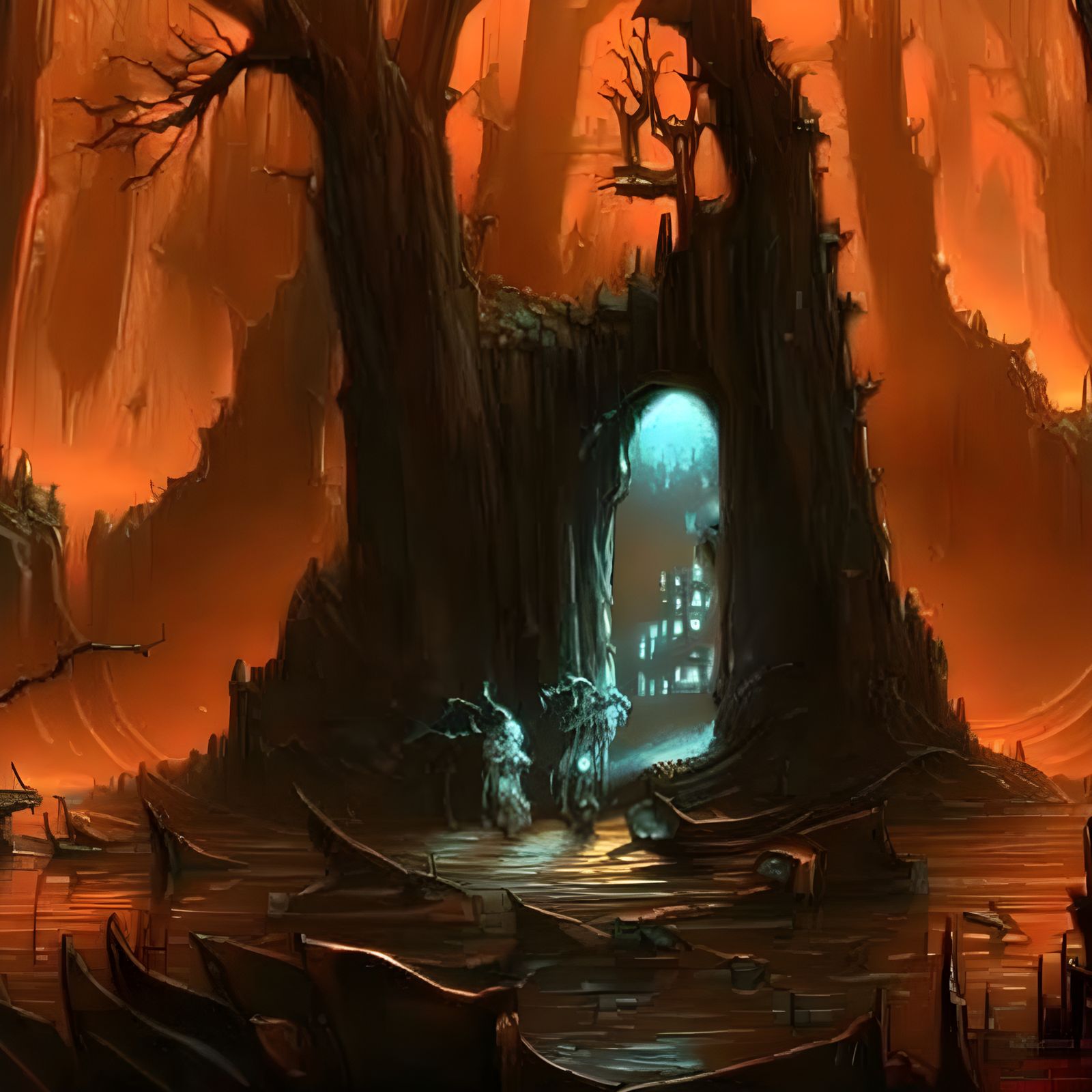 Dark Fantasy Artwork in Detailed Style