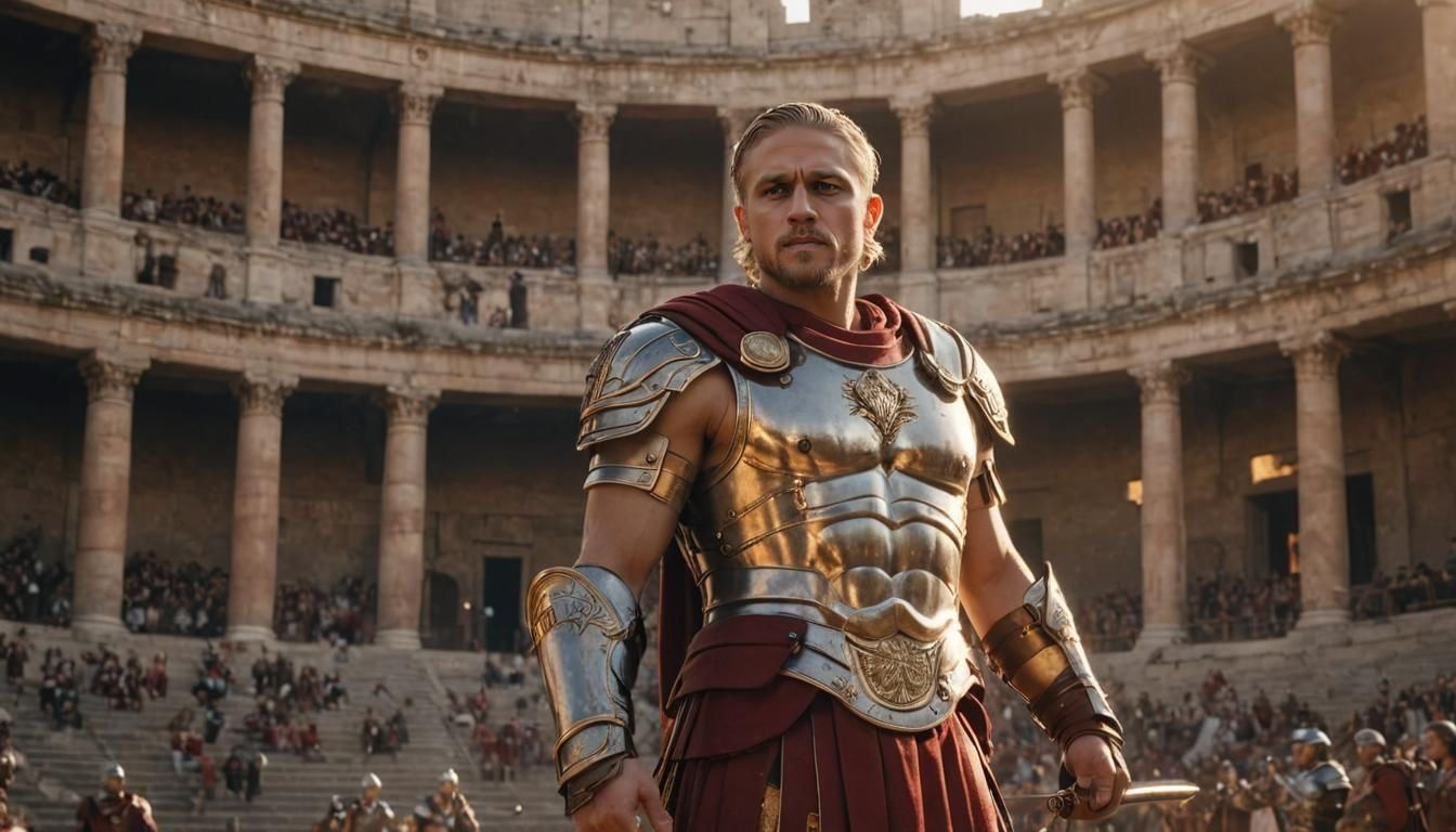 Charlie Hunnam as a Roman centurion