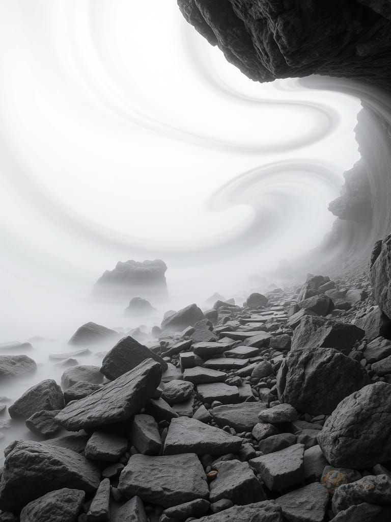 Winding Stone Path: A Swirling Wind Design