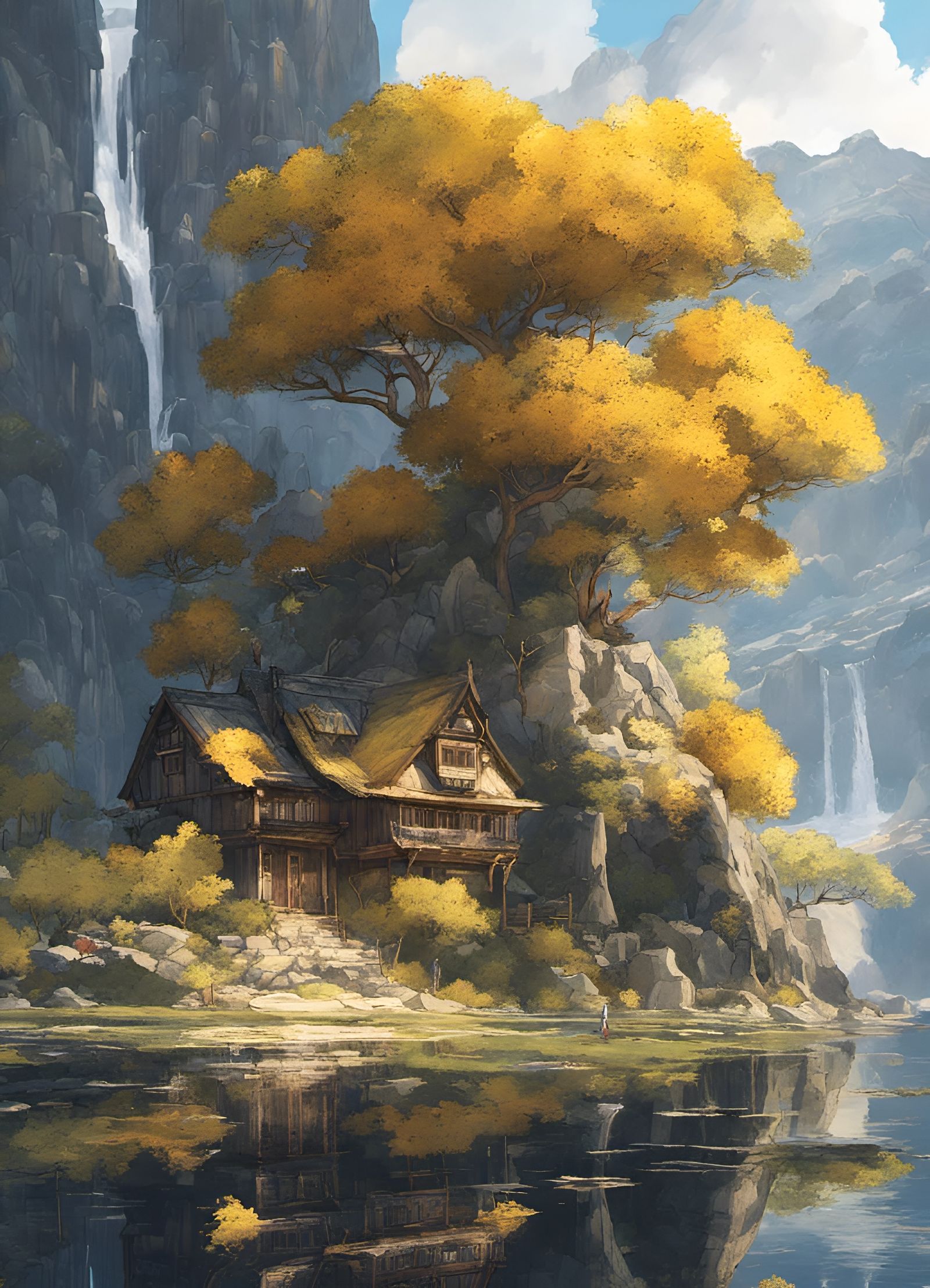 Quaint Gold Cottage Among Granite Mountains