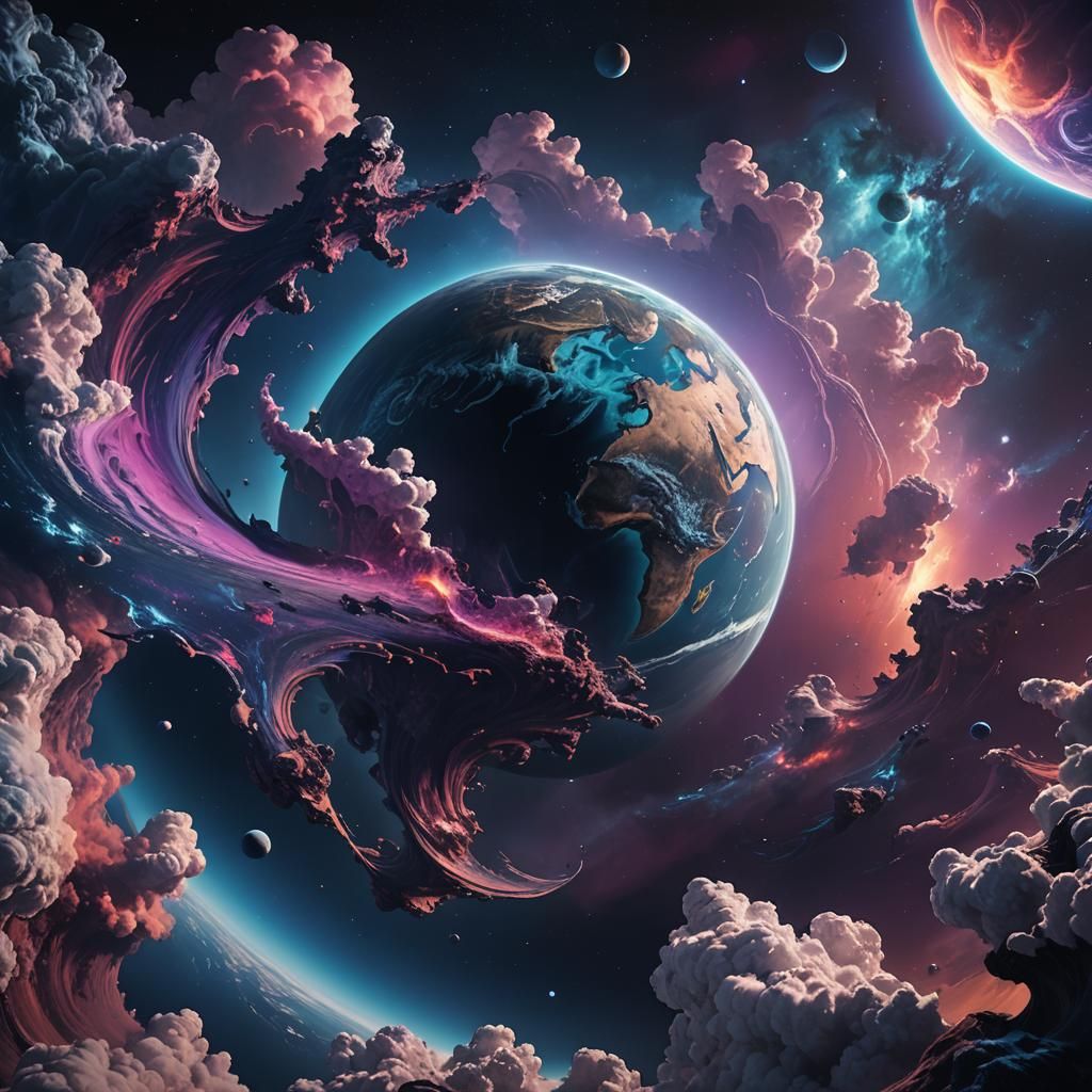 Earthrise: A Surreal Space View in Unreal Engine 5