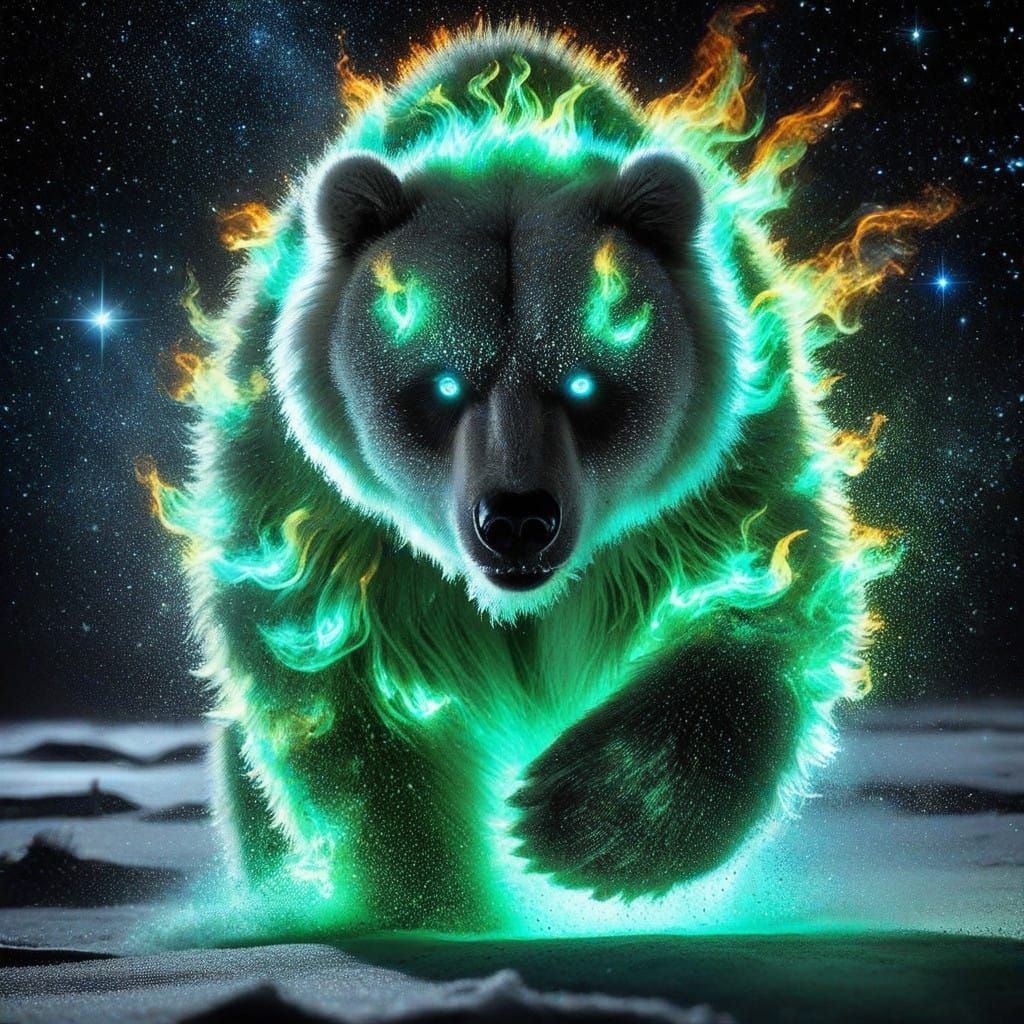 Bear Ignited by Arctic Fire