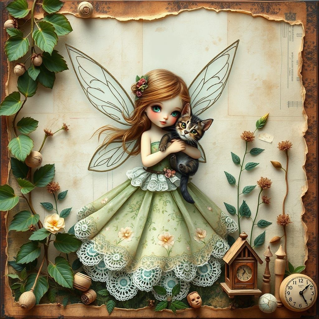 Enchanted Whimsy in Folk Art Style